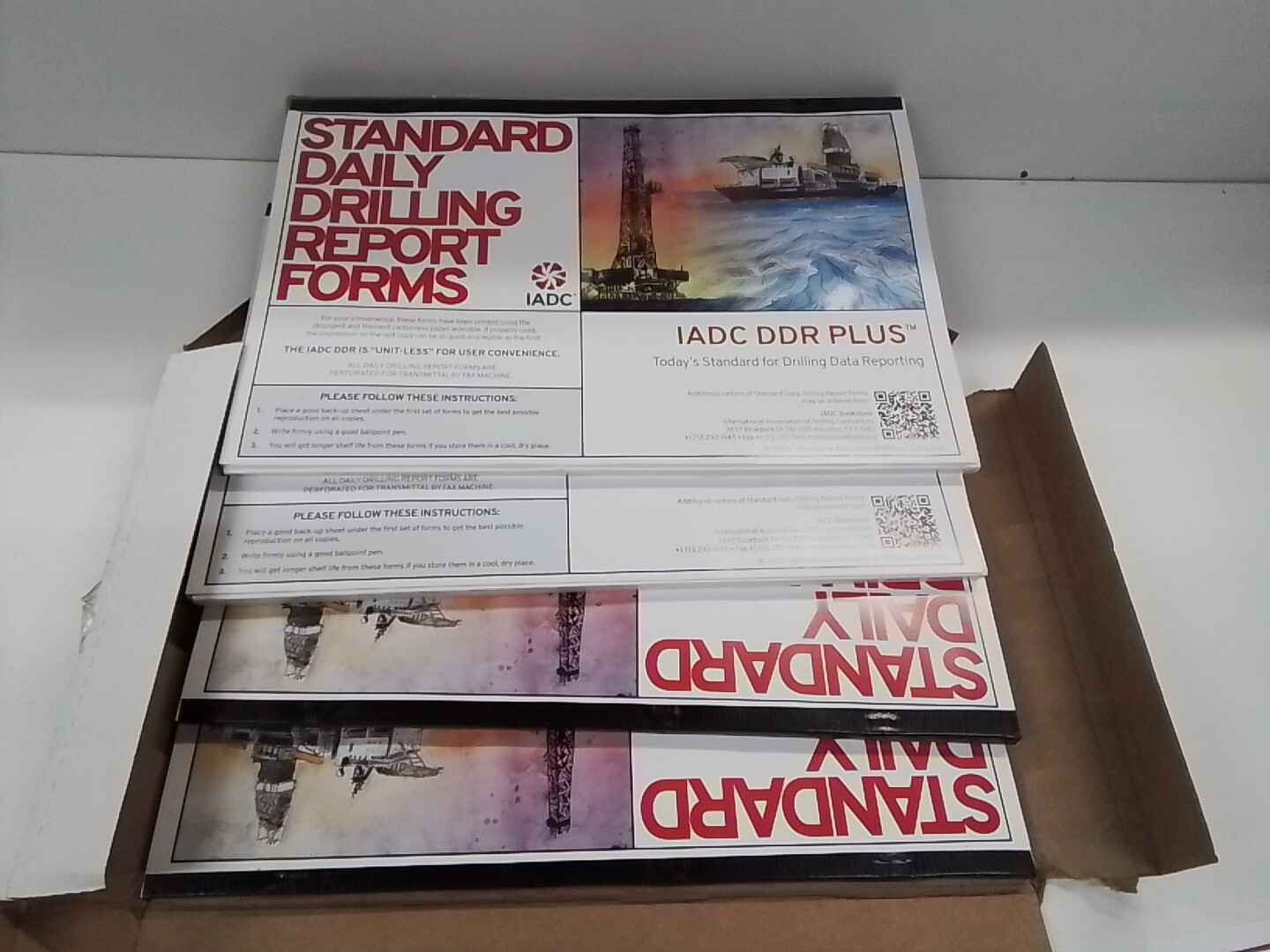 lot of 4 IADC Standard Daily Drilling Report DDR PLUS drill Oil Gas 2T6 English