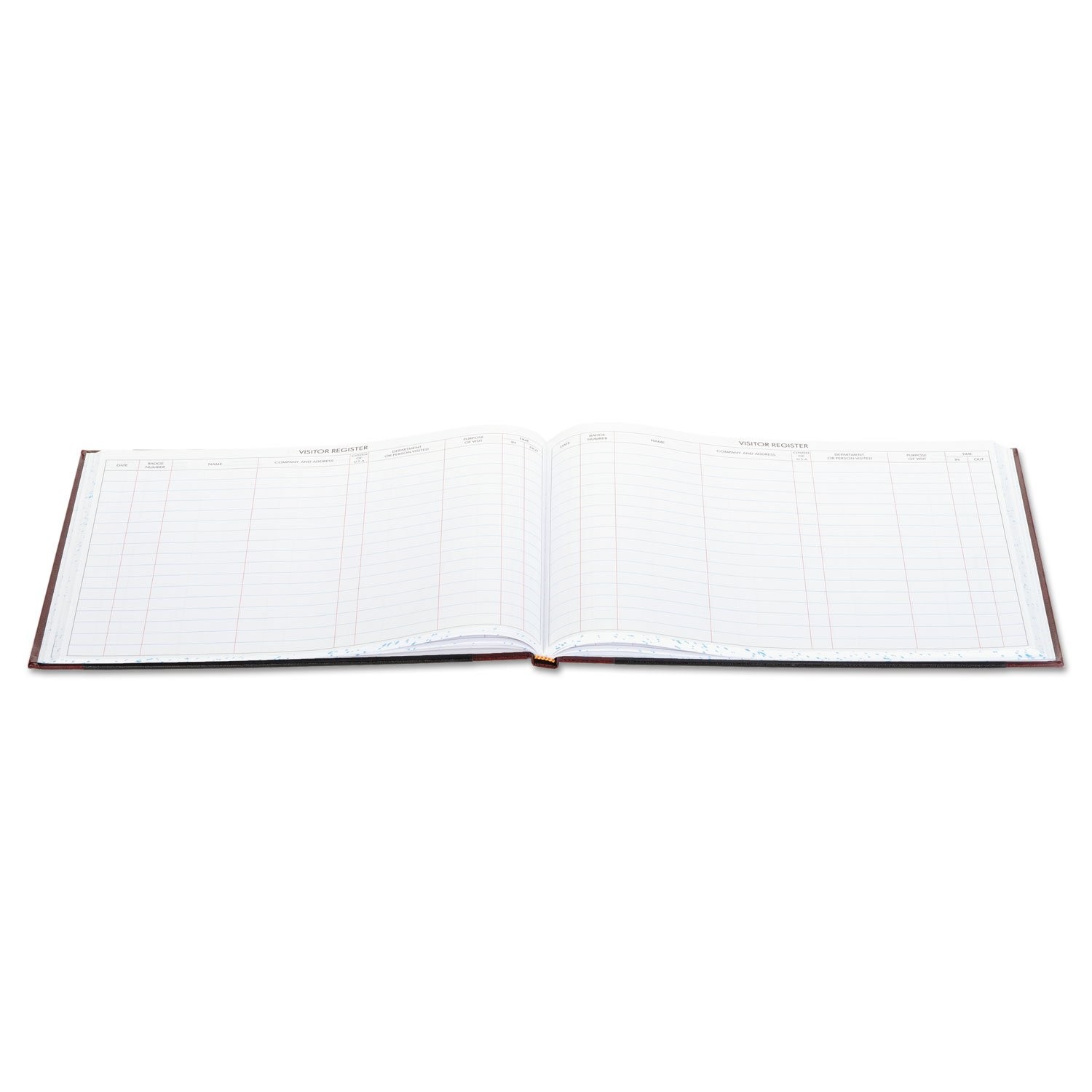 Wilson Jones S491 Detailed Visitor Register Book, Black (Pack of 1),