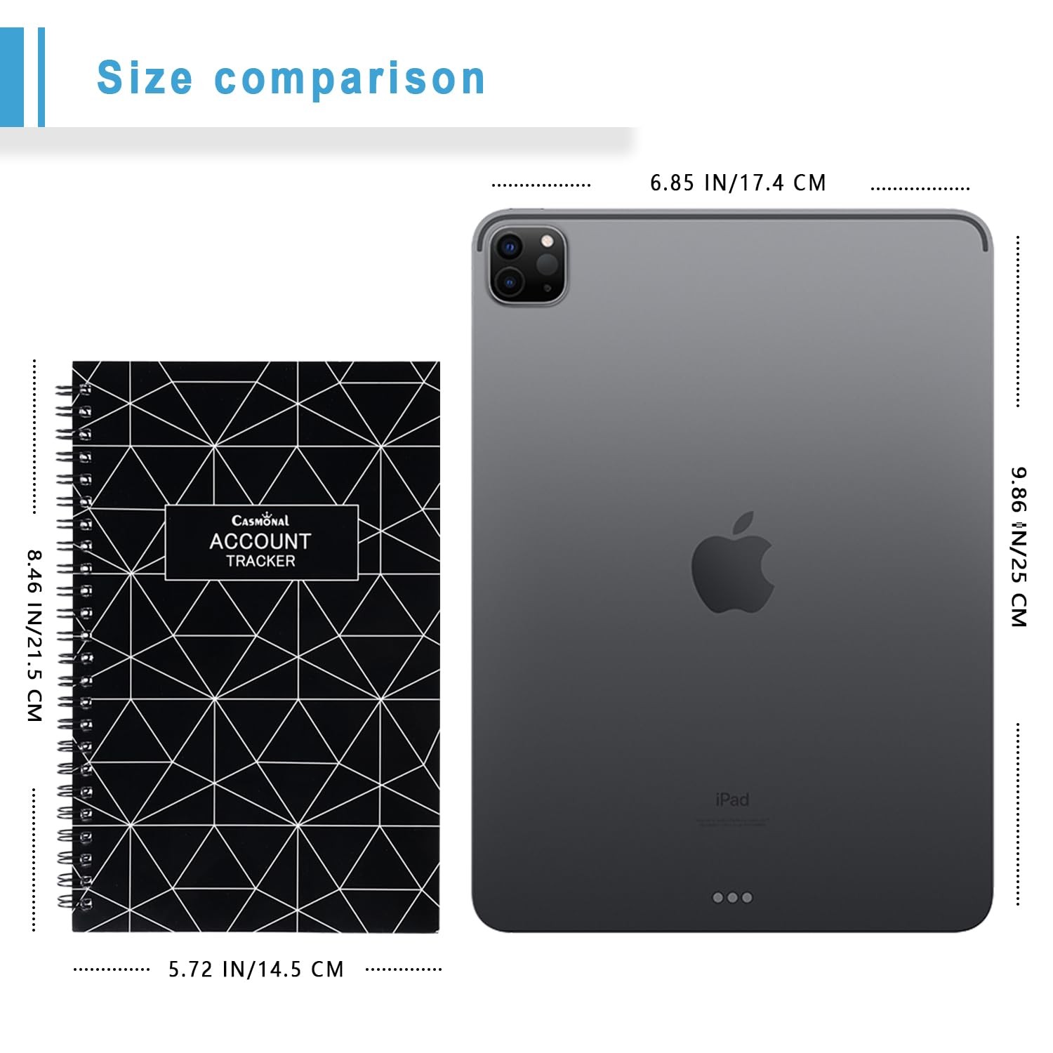 A5 Big Checkbook Register, Check Registers for Personal, Ledge Book & Debit C…