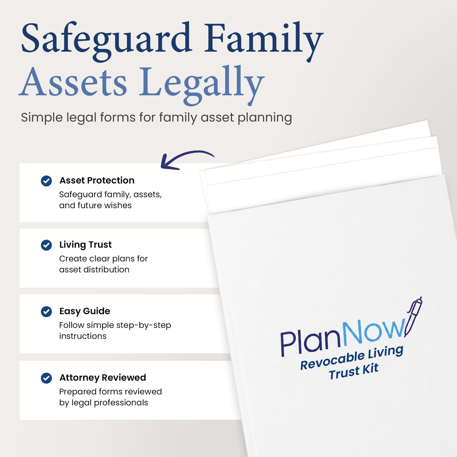 DIY Revocable Living Trust Kit Forms Asset Protection For Family & Assets