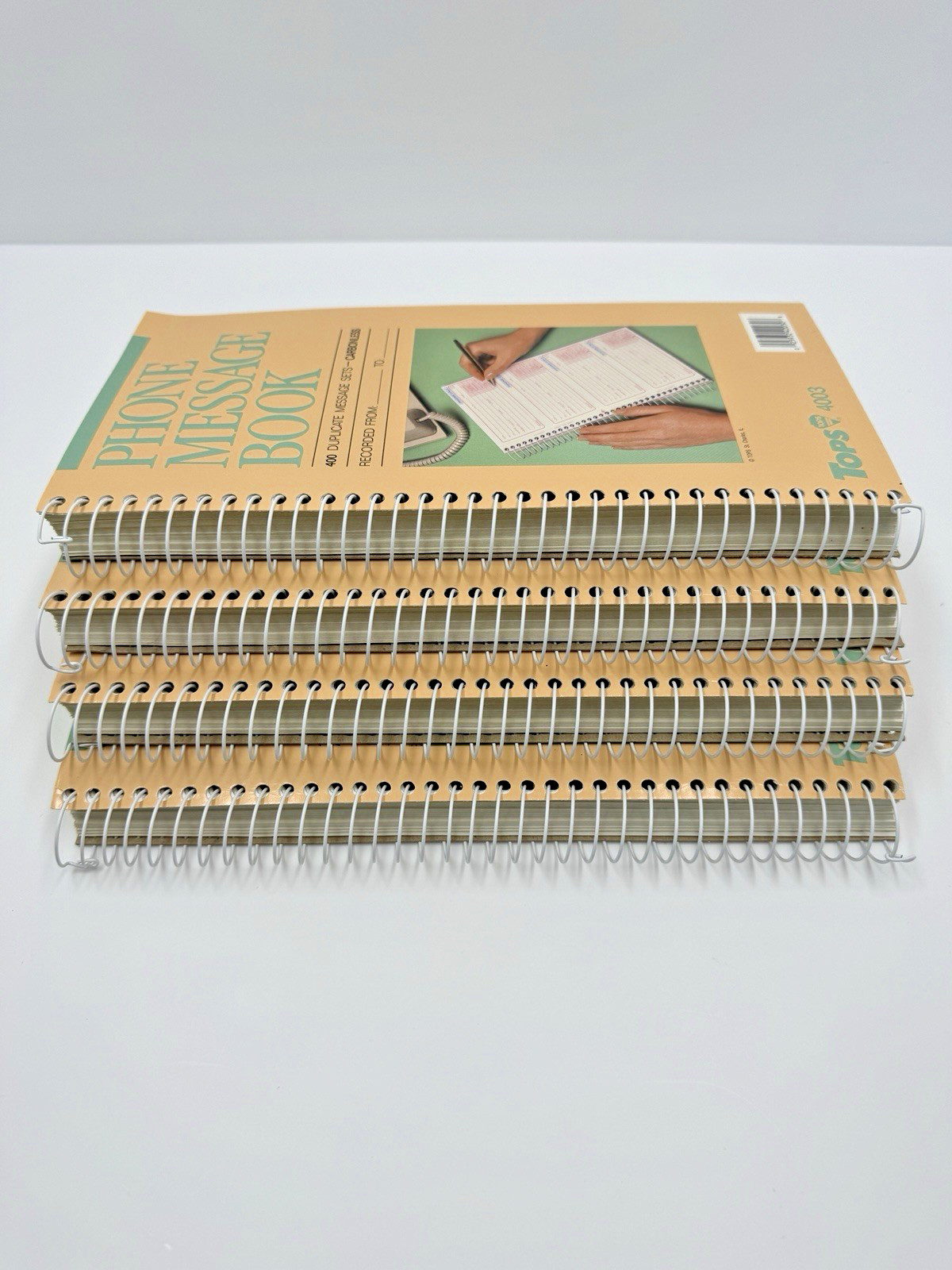 Lot of 4 NEW Vintage Tops 4003 PHONE MESSAGE BOOKS Duplicate Carbonless Form NOS