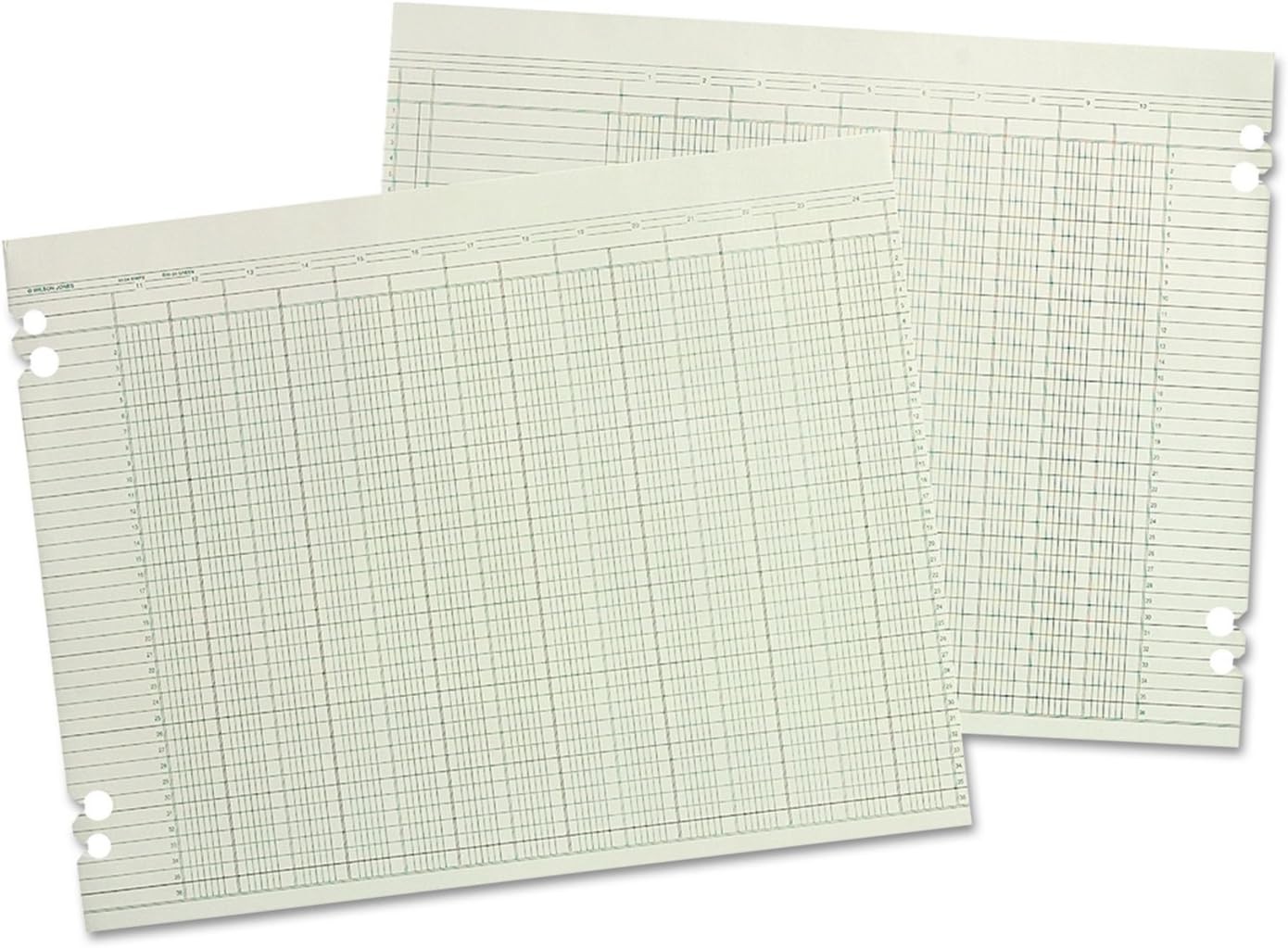Columnar Ruled Paper, 24 Columns, 100 Sheets