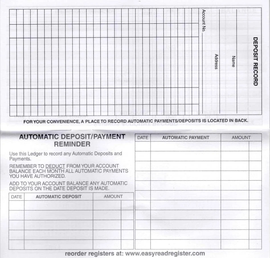 12 Checkbook Transaction Registers 2025-2026-2027 Calendars Check Book Bank …