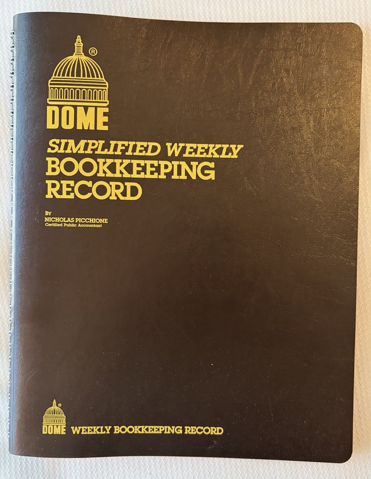 DomeSkin DOM600 Bookkeeping Record Book – Brown 2014
