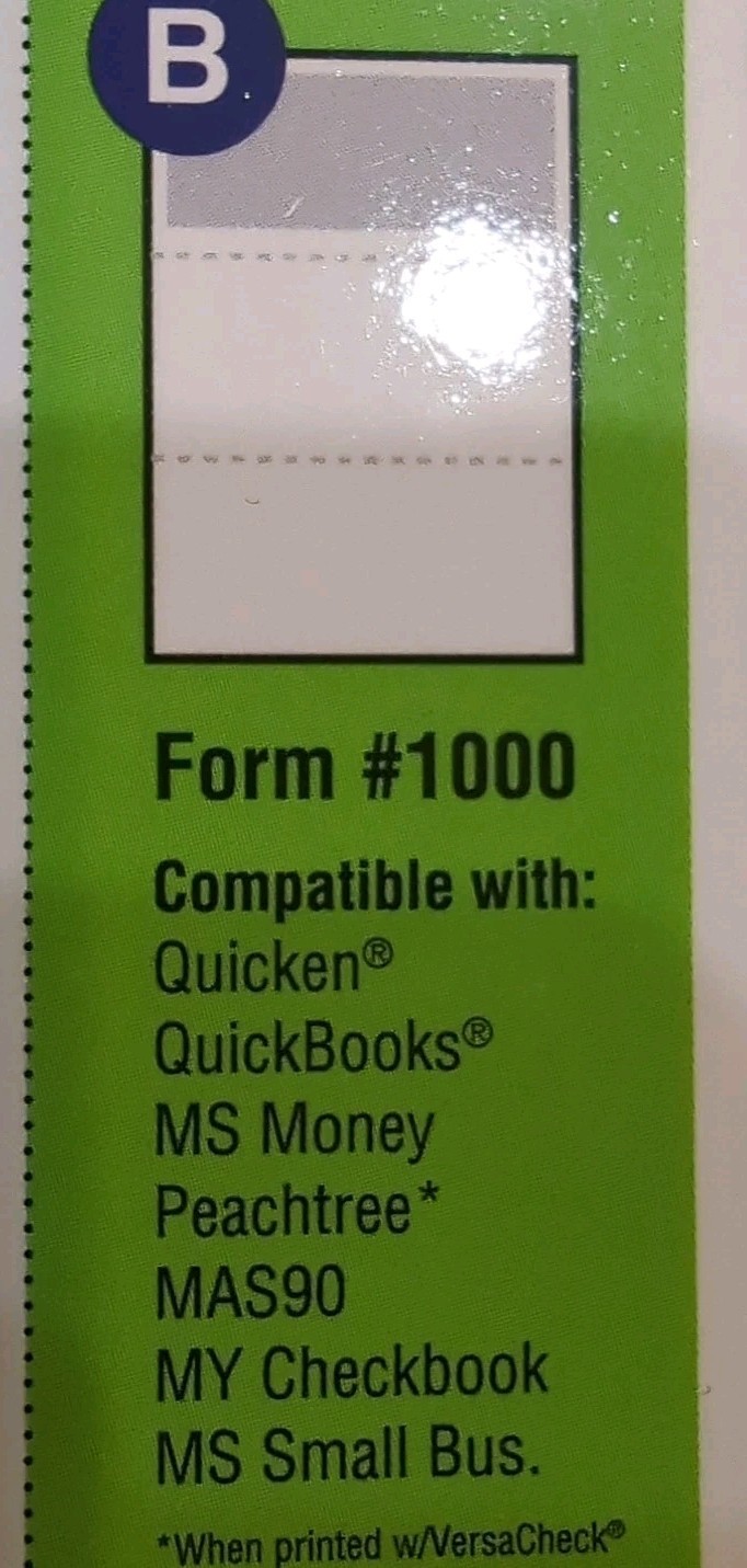 VersaCheck Security Checks – 250 PINK Blank Business Voucher Check on TOP