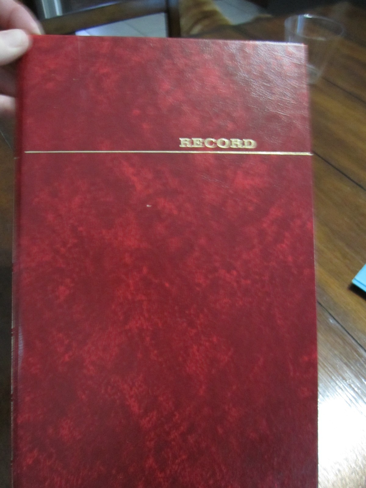 Cash Account Book Record Vernon McMillan Inc 150 Pages NEW Hardcover Red