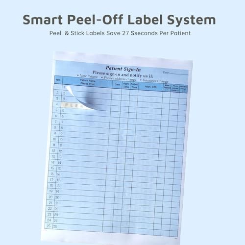 Patient Sign in Sheets, HIPAA Compliant, 125-Pack, Carbonless 3-Part Medical