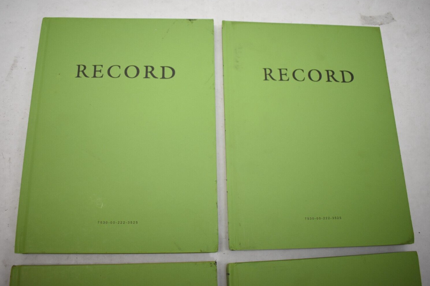 Lot of 3 United Press Record Books Log Accounting Hard Bound 8″ x 10″ Green