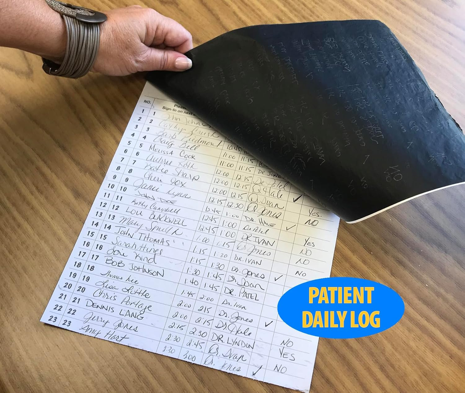 Patient Sign-In Label Forms, 8-1/2″ X 11″ Form, Blue, 23 Labels/Sheet, 125 Sheet