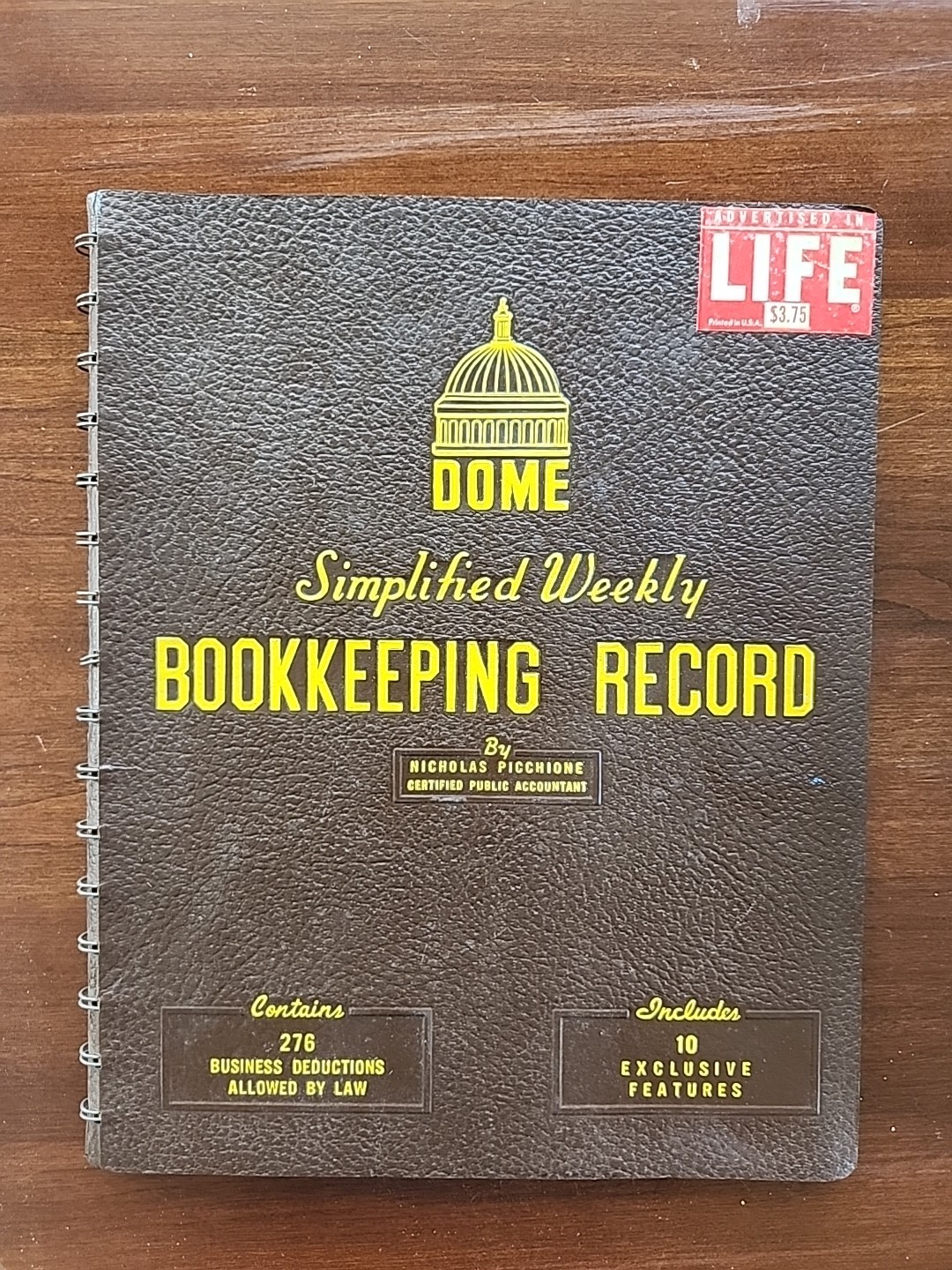 Vtg 1968 Dome Simplified Weekly Bookkeeping Record No 600 New Old Stock NoS