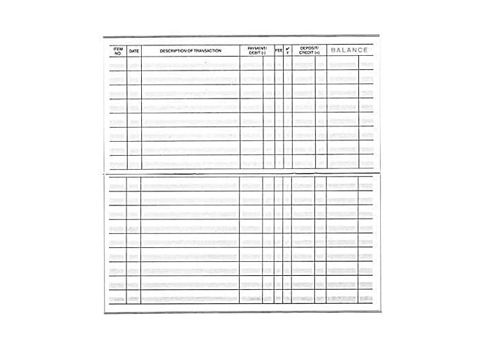 Checkbook Registers 12 Pack 2025-2027 Calendar Check Register Ledger