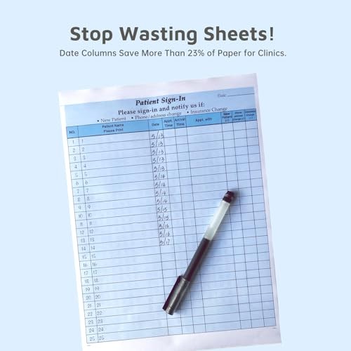 Patient Sign in Sheets, HIPAA Compliant, 125-Pack, Carbonless 3-Part Medical