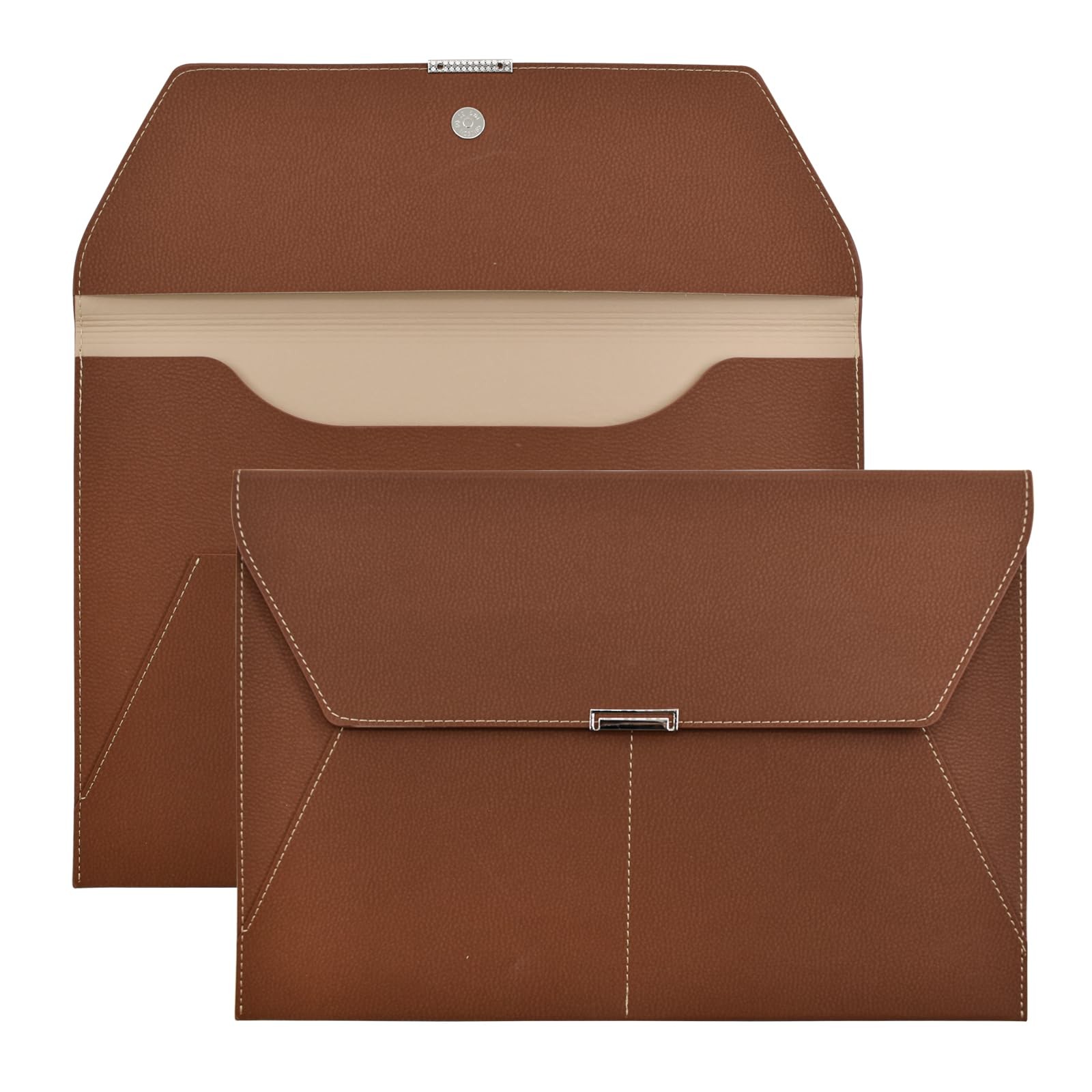 VANRA File Folder Document Holder Organizer Waterproof 13×9.33 inch, Brown