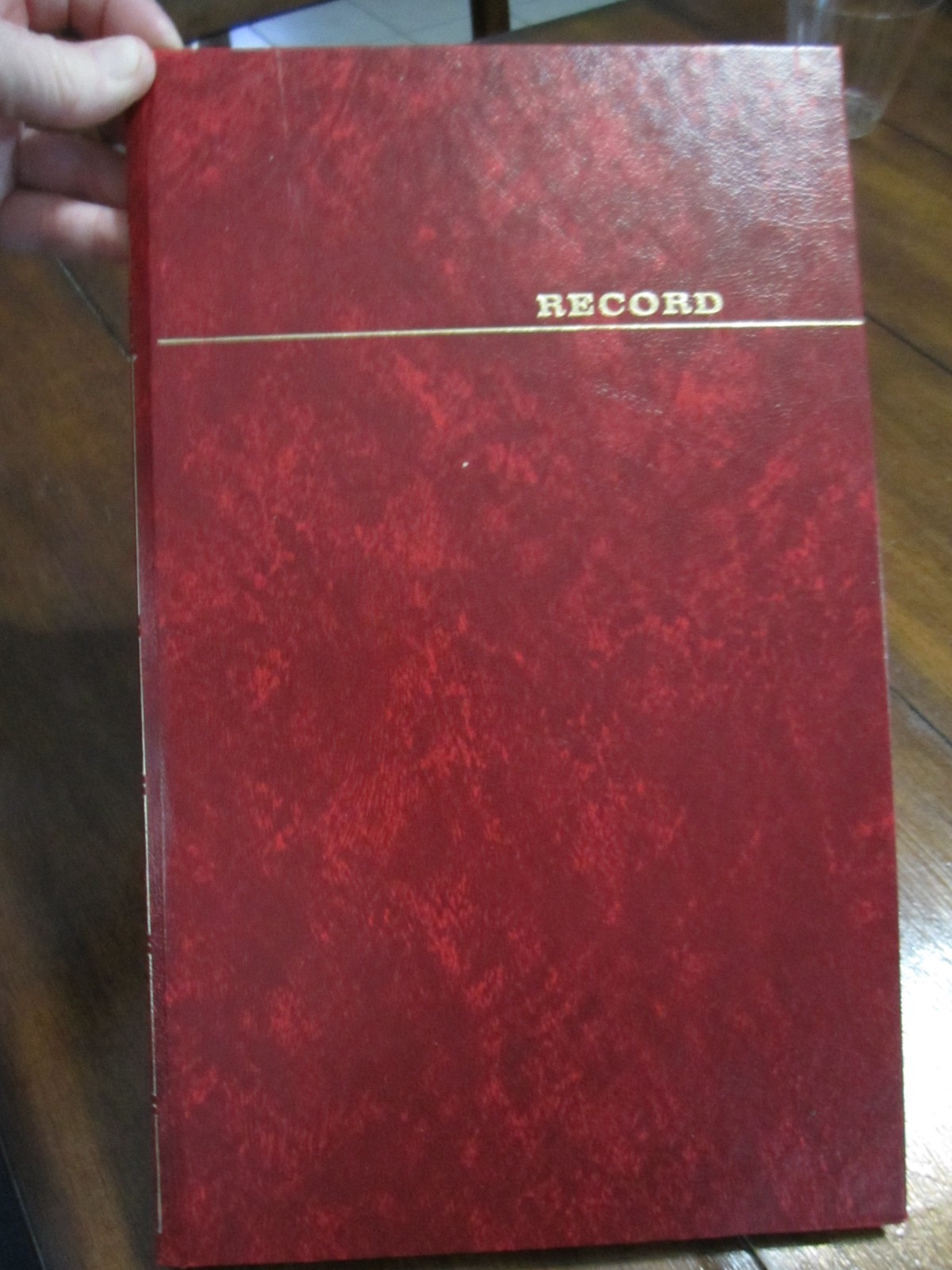 Cash Account Book Record Vernon McMillan Inc 150 Pages NEW Hardcover Red