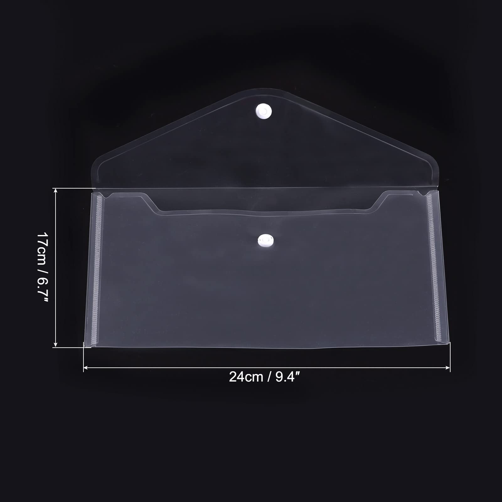 MECCANIXITY File Folders, A5 Size Plastic Envelopes Document Organizer Clear