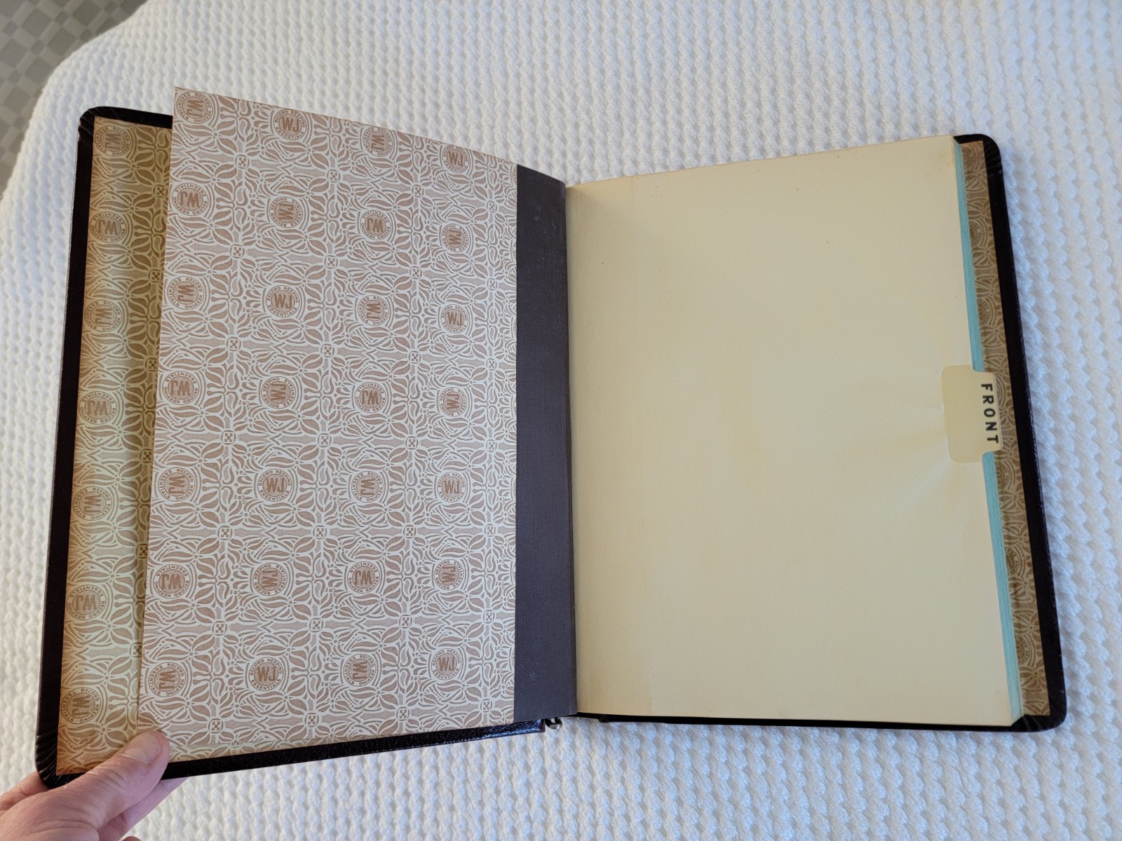 Antique Wilson-Jones Office Ledger Binder 1940s Hickman Office Equipment