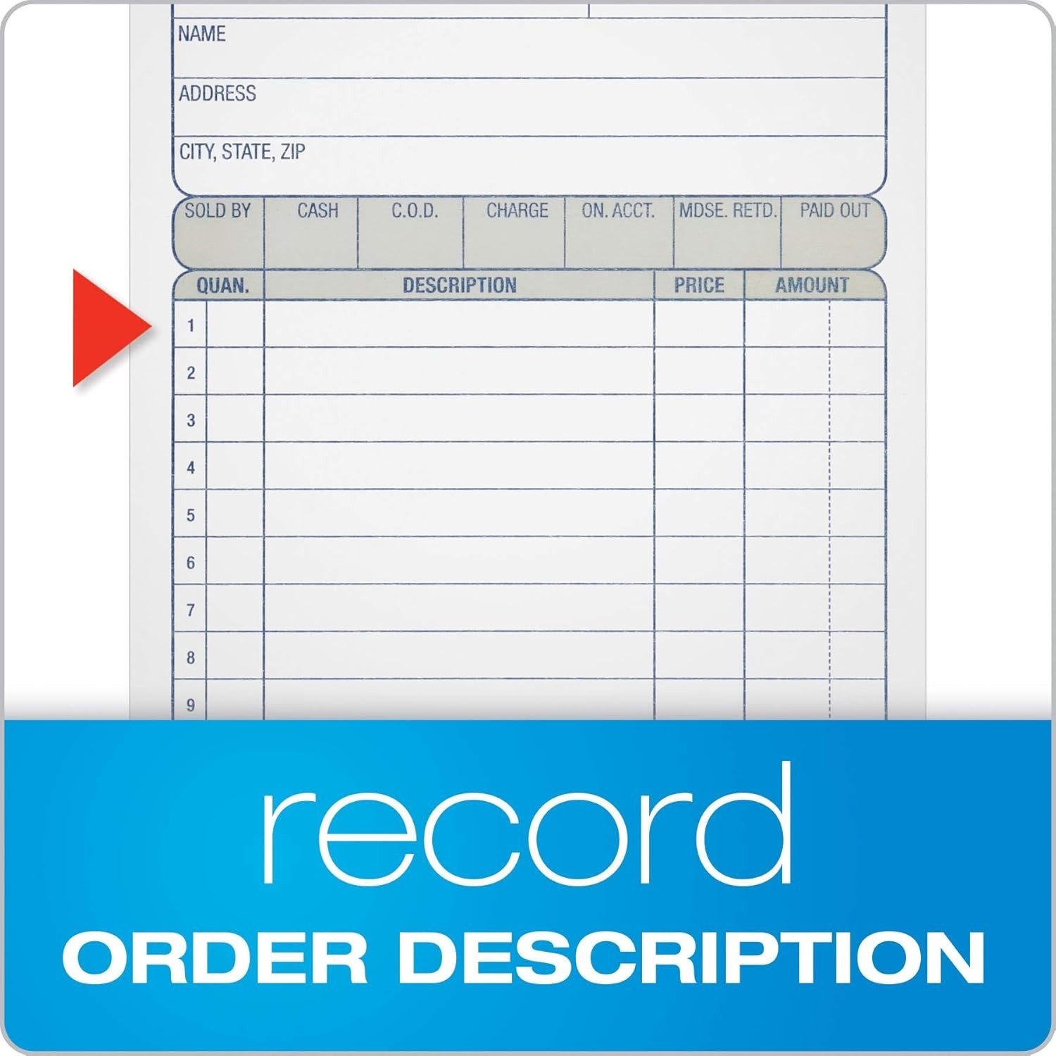 Sales Order Book, 2-Part, Carbonless, White/Canary, 4-3/16 x 7-3/16 Inches, 5…