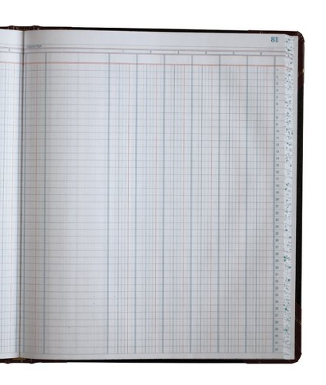 Boorum & Pease Series Columnar Book, 6 Column, 150 Page, Black/Red (1602 1/2-…