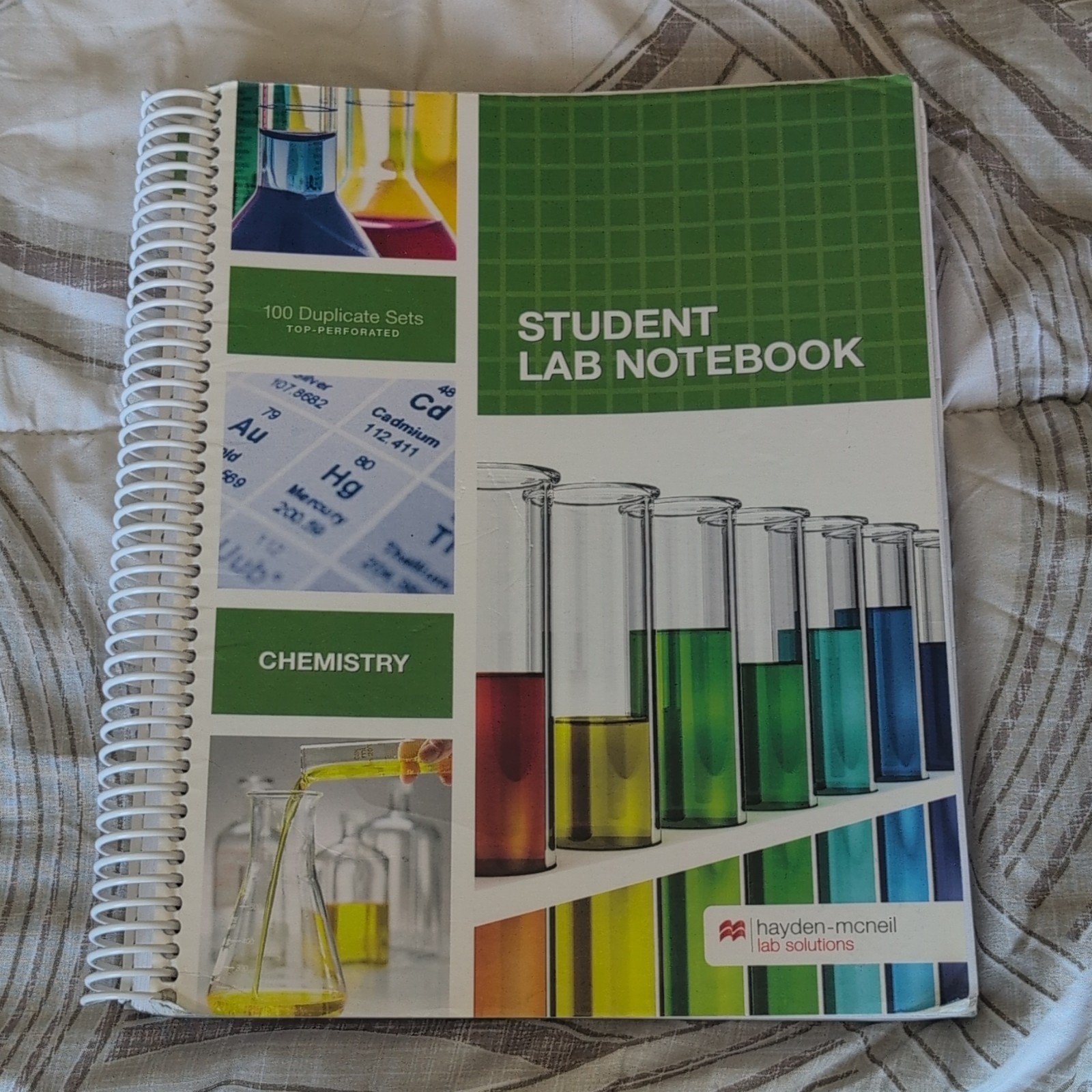 Hayden-McNeil Lab Solutions Student Lab Notebook Spiral Bound (5pgs Missing)