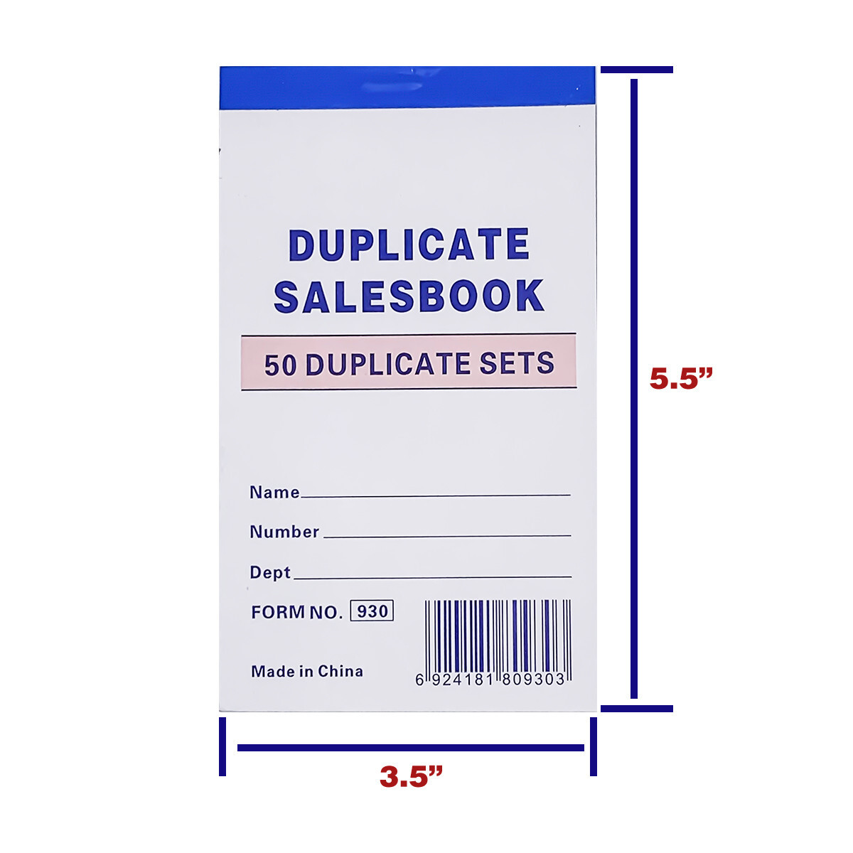 10 Pack Sales Book Order Receipt Invoice Carbonless Copy 50 Sets 3.5″ X 5.5″