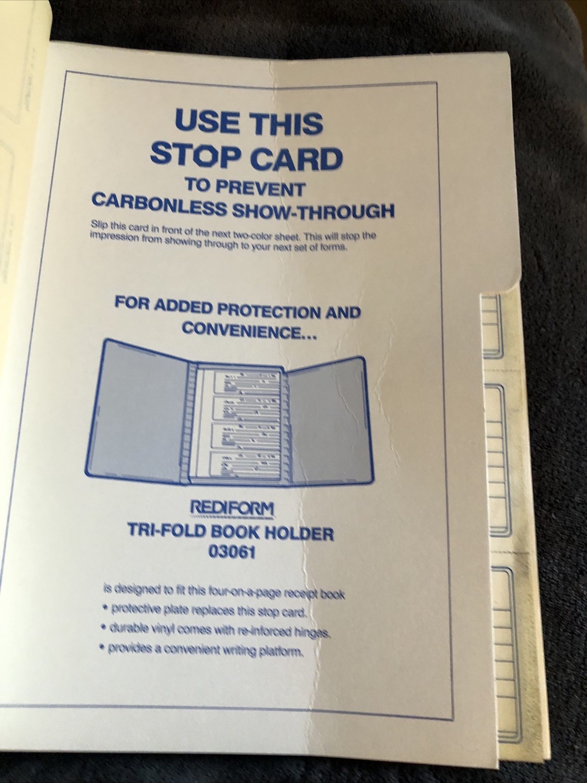 Carbonless Money Receipt Book – 400 Sets REDIFORM 8K 816 Unused