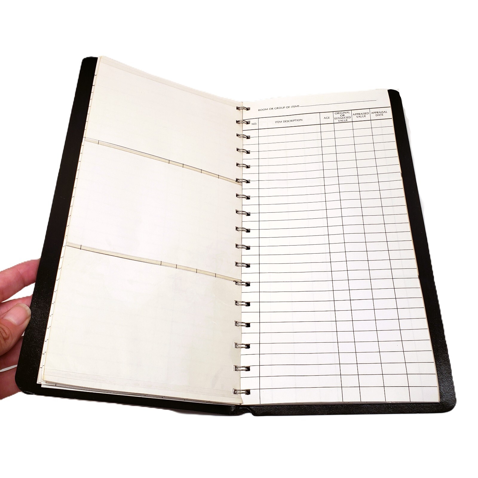 1982 At-A-Glance Household Inventory Photo Record Sheafer Eaton Binder UNUSED