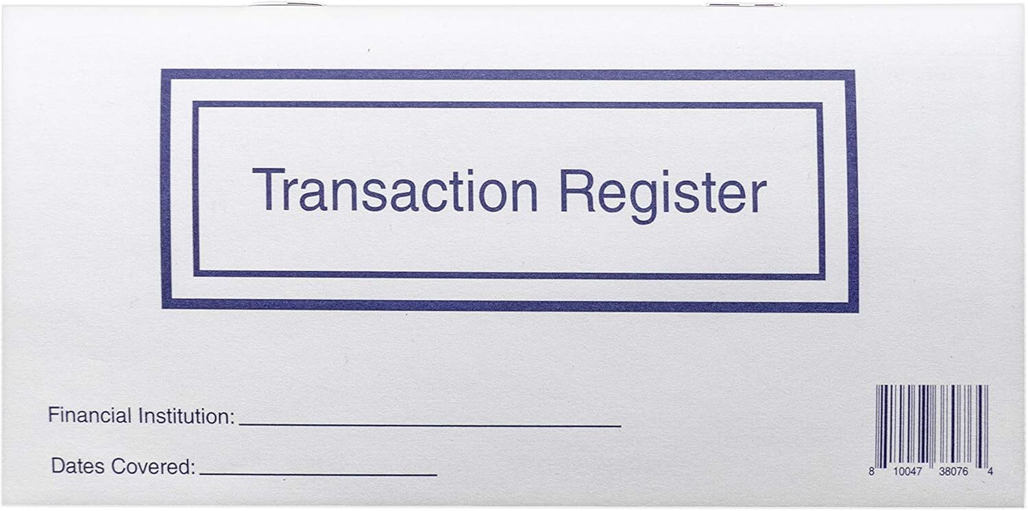 Checkbook Registers for Personal Checkbook, Transactions Ledgers, Pack of 10, 20