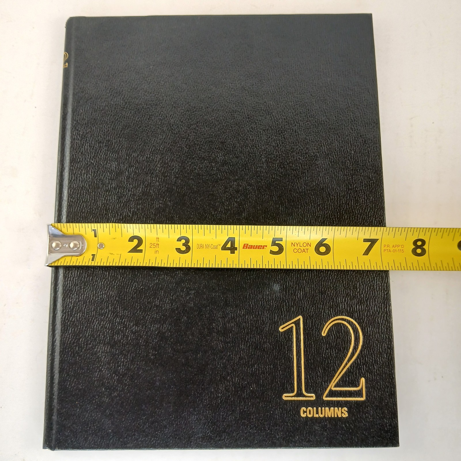 Wilson Jones 12 Column Accounting Ledger Book 31 Lines #74112 Hard Cover Blk