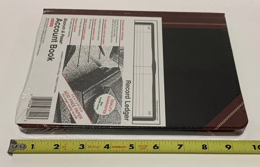 Boorum and Pease 38-150-R Account Book Record Ledger 9 5/8 x 7 5/8 NEW SEALED