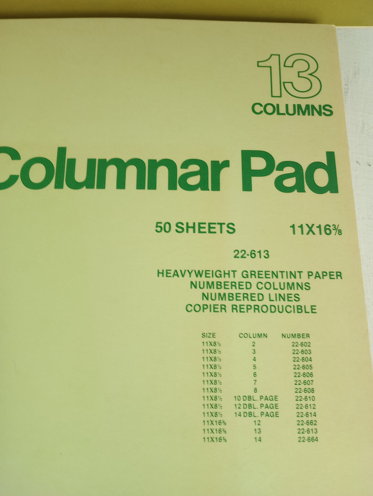 Vintage 1980’s Engineer Analysis Column Pads (Lot x 13 pc Unused) Large Graph