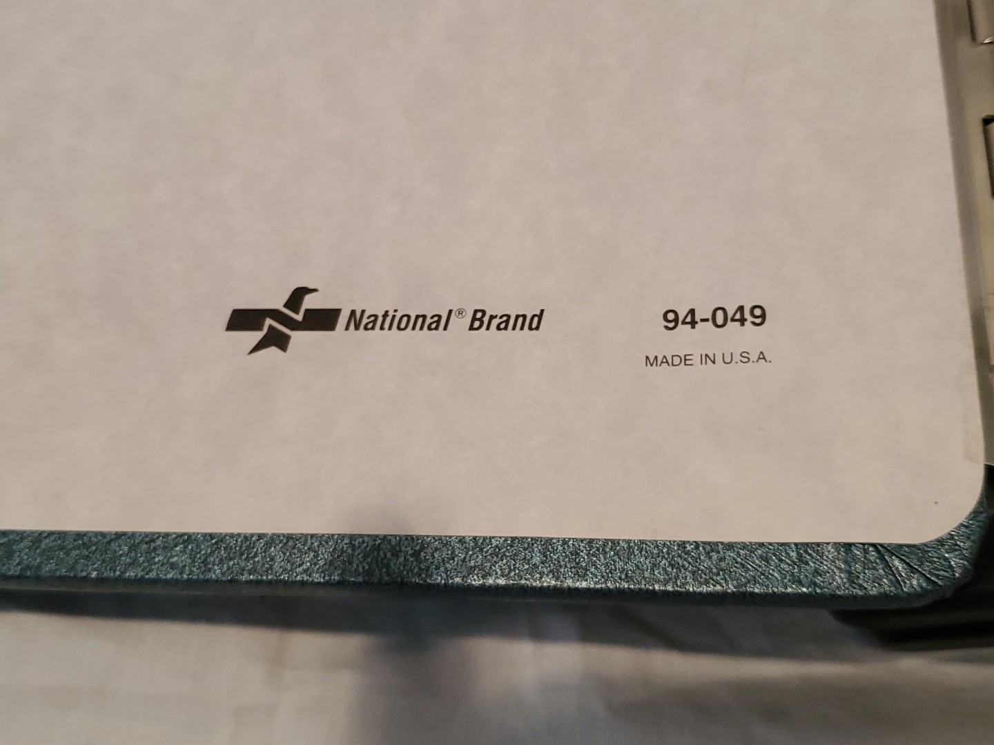 National Brand 2 Post Ledger Book Binder 94-049 Blue with Avery 18-410 Sheets