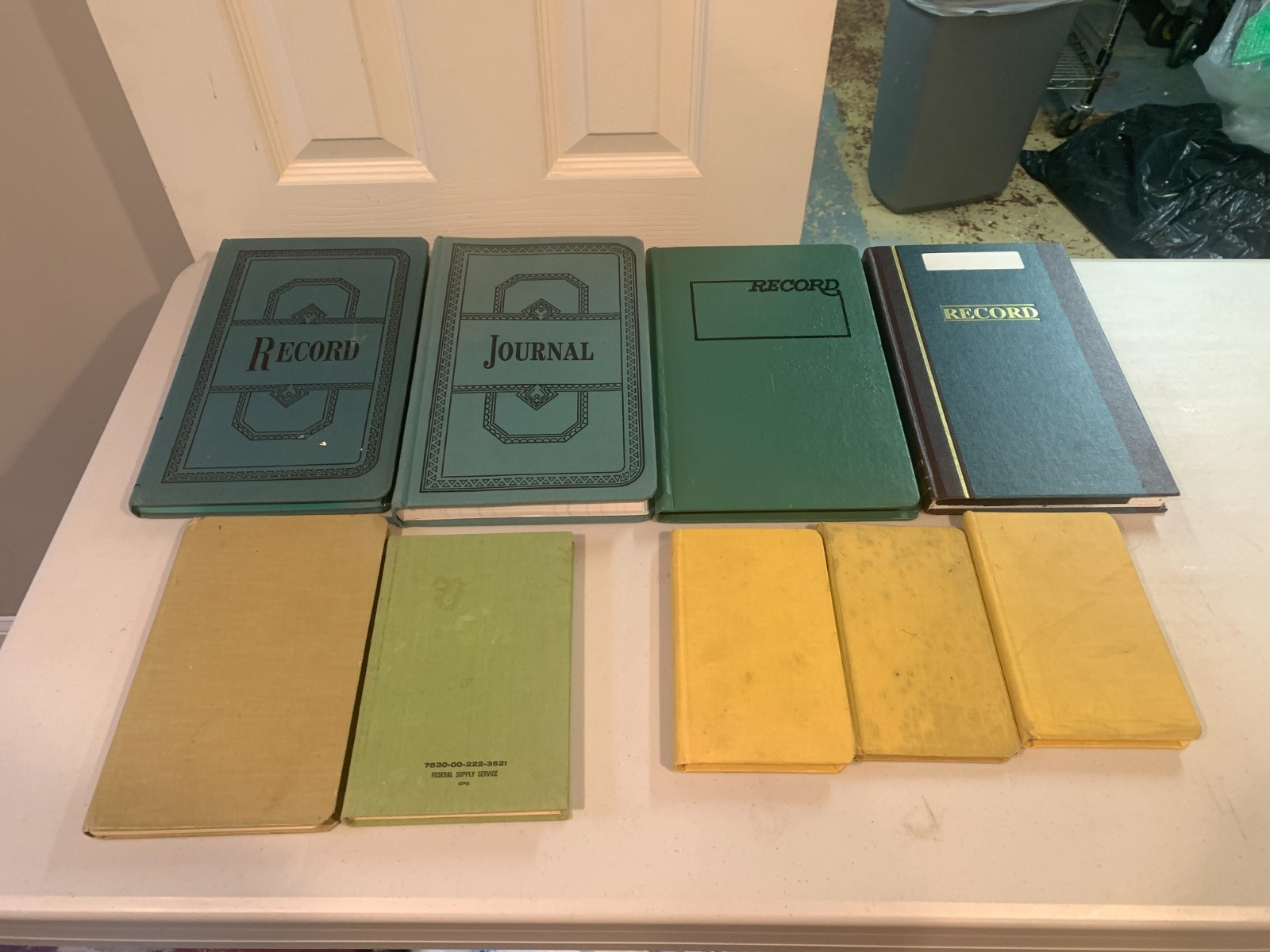 VINTAGE LEDGER ACCOUNT BOOKS LOT of 9 Books