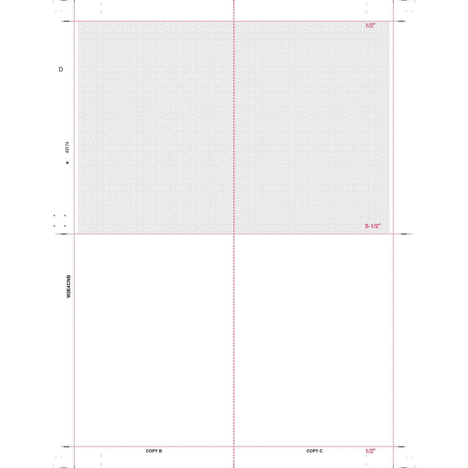 8-1/2″ x 11″ Blank V Fold W2 Tax Forms (Box of 1000)