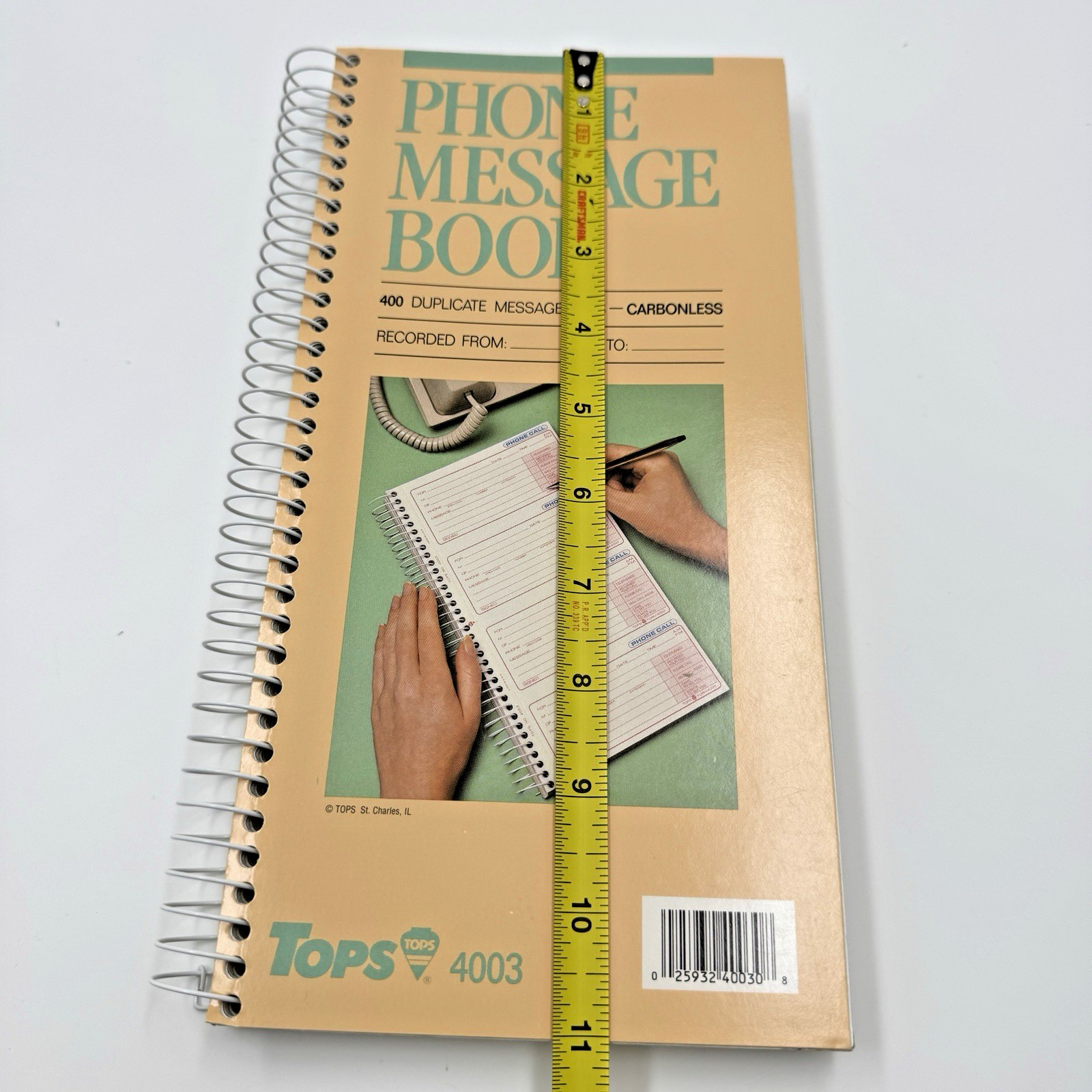 Lot of 4 NEW Vintage Tops 4003 PHONE MESSAGE BOOKS Duplicate Carbonless Form NOS