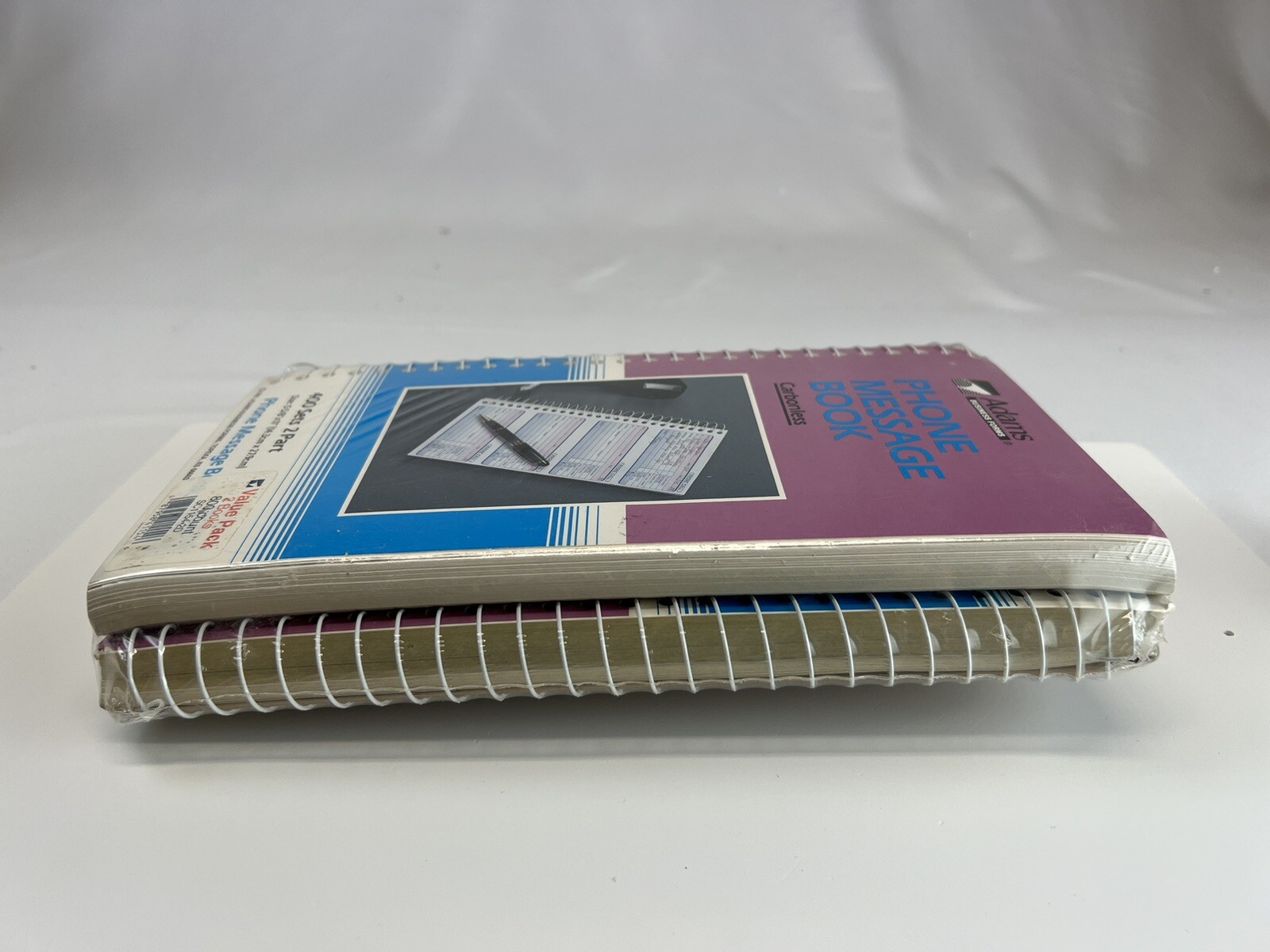 1993 Vintage ADAMS PHONE MESSAGE BOOK CARBONLESS-2 PACK=800 COUNT *NEW/SEALED*