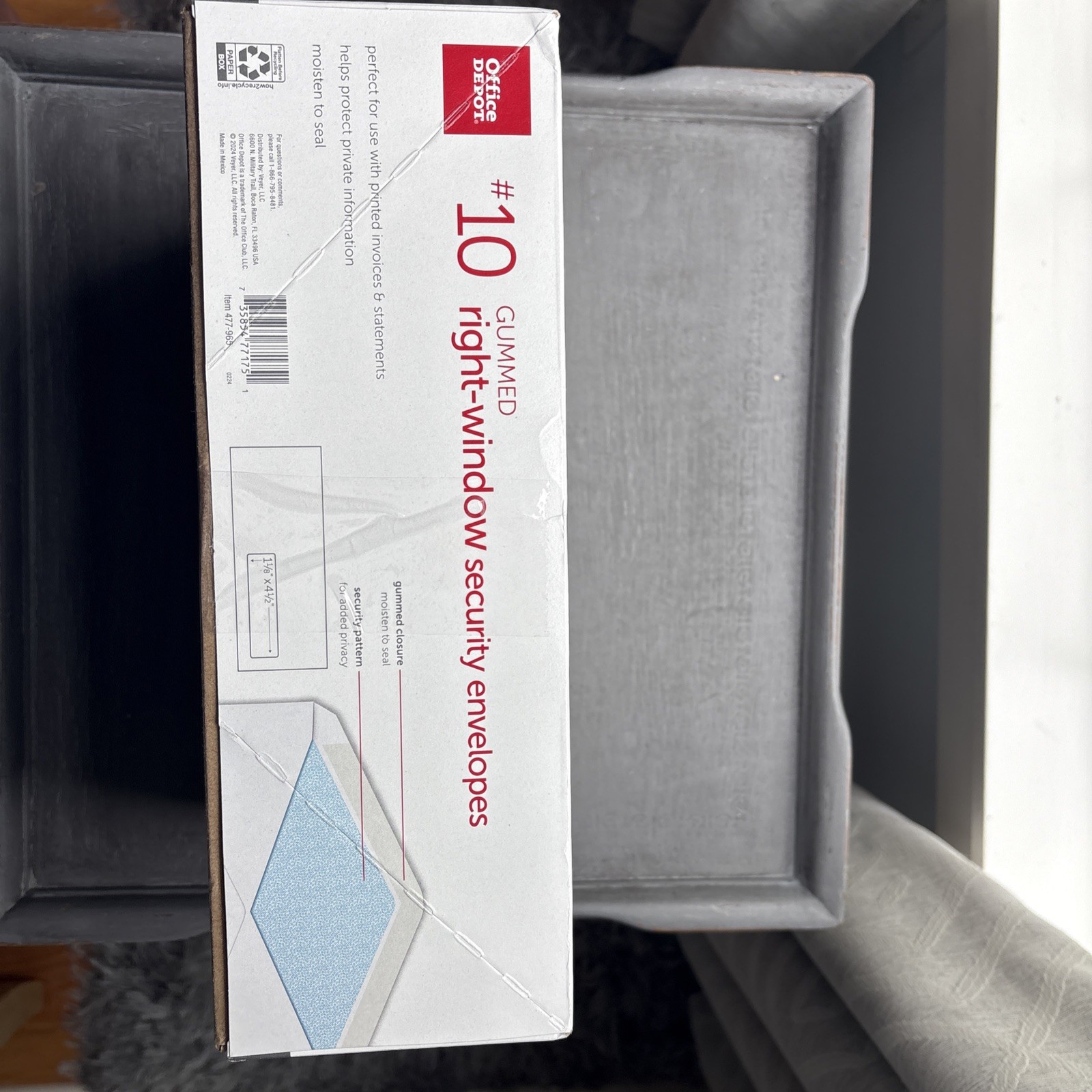 500 Pack White Medical Claim Envelopes with Window for HCFA 1500 Forms