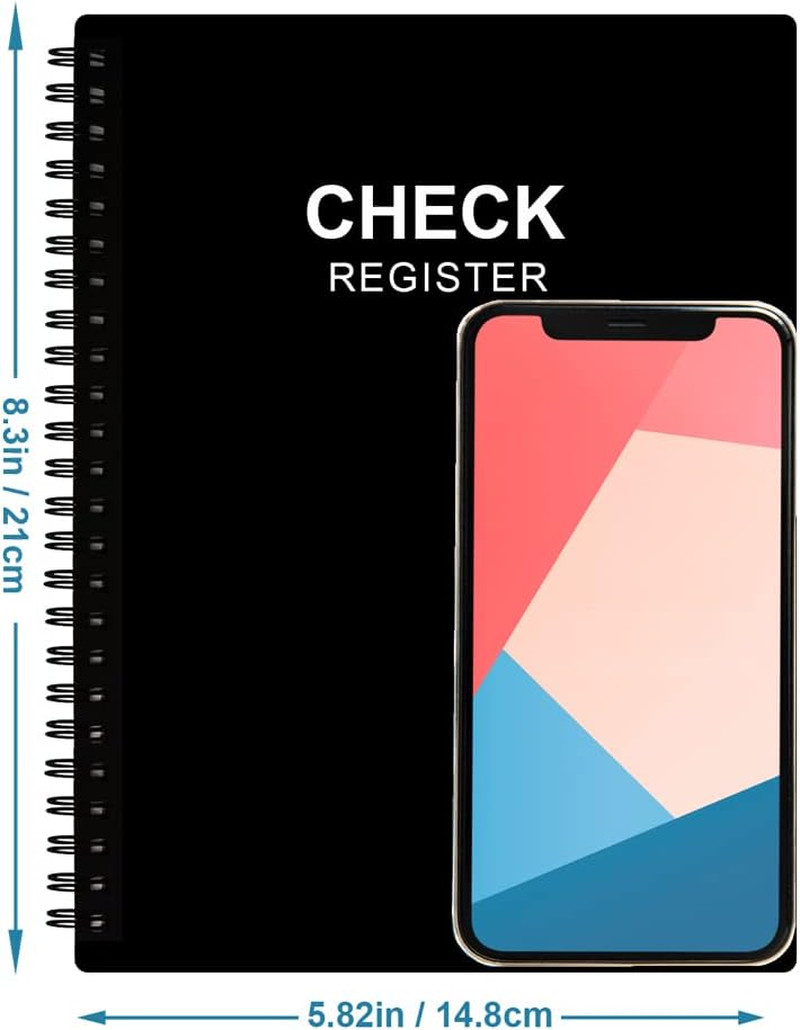 Check Register – A5 Check Book Register Books with Check & Transaction Registers