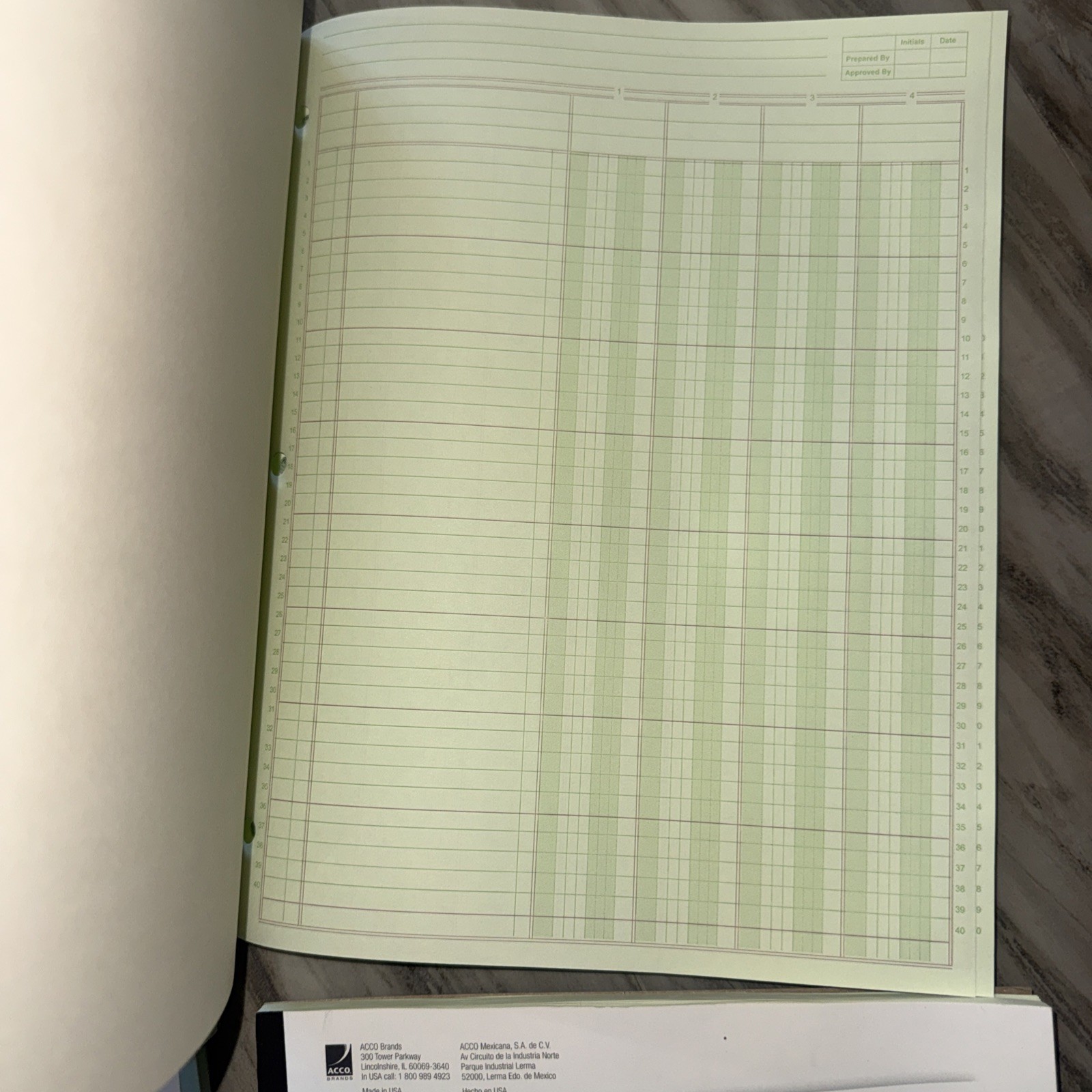 200 Sheets Columnar Analysis Pad 4 & 6 Column Accounting Paper 8.5X11 Ledger