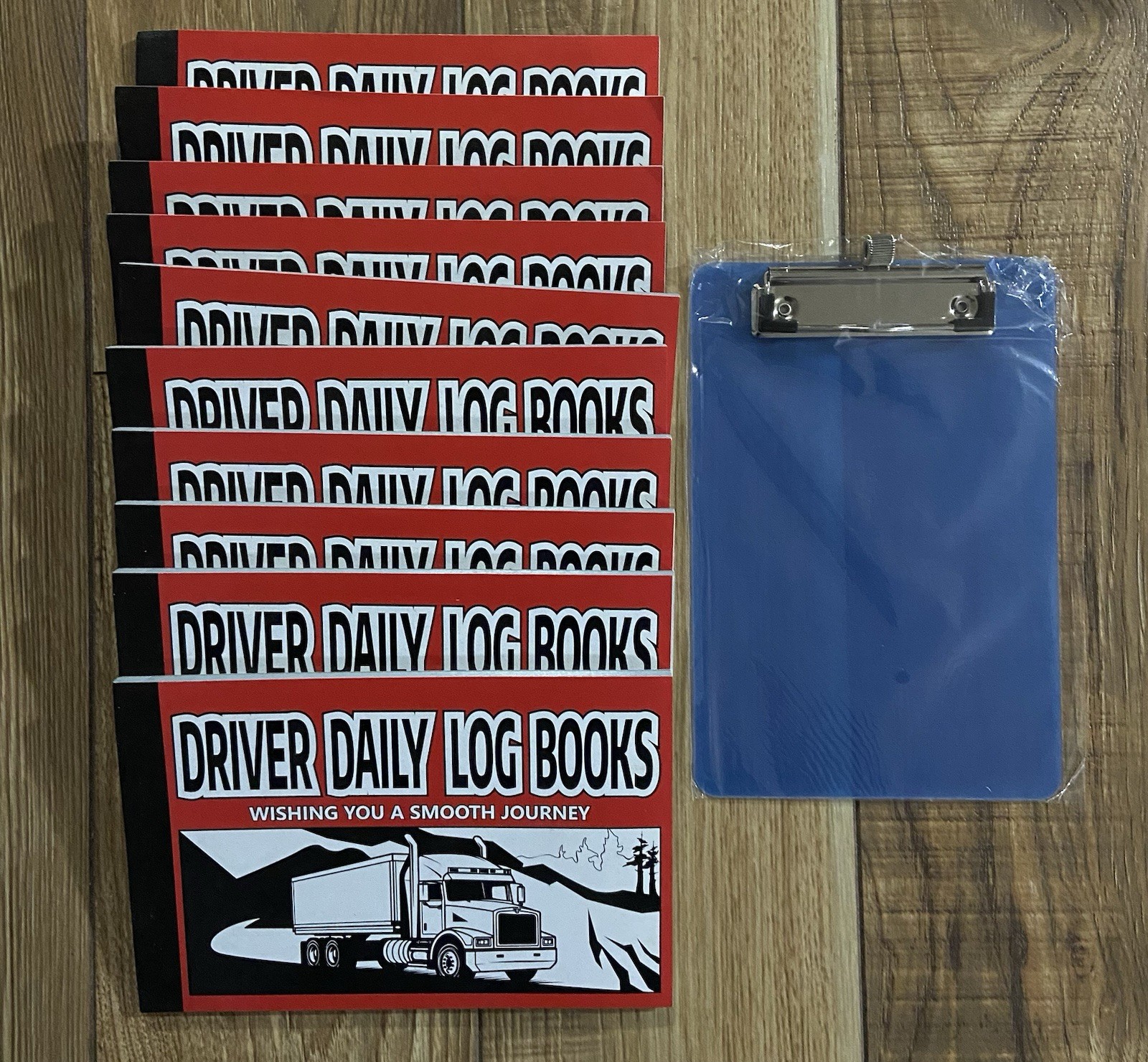 Truck Driver’s Daily Log Books (J. J. Keller) LOT OF 10 With Clipboard NEW