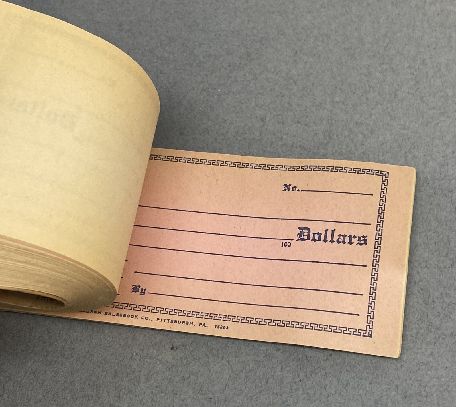 Vintage Steel City Cash Carbon Paper Duplicate Receipt Book Pittsburgh