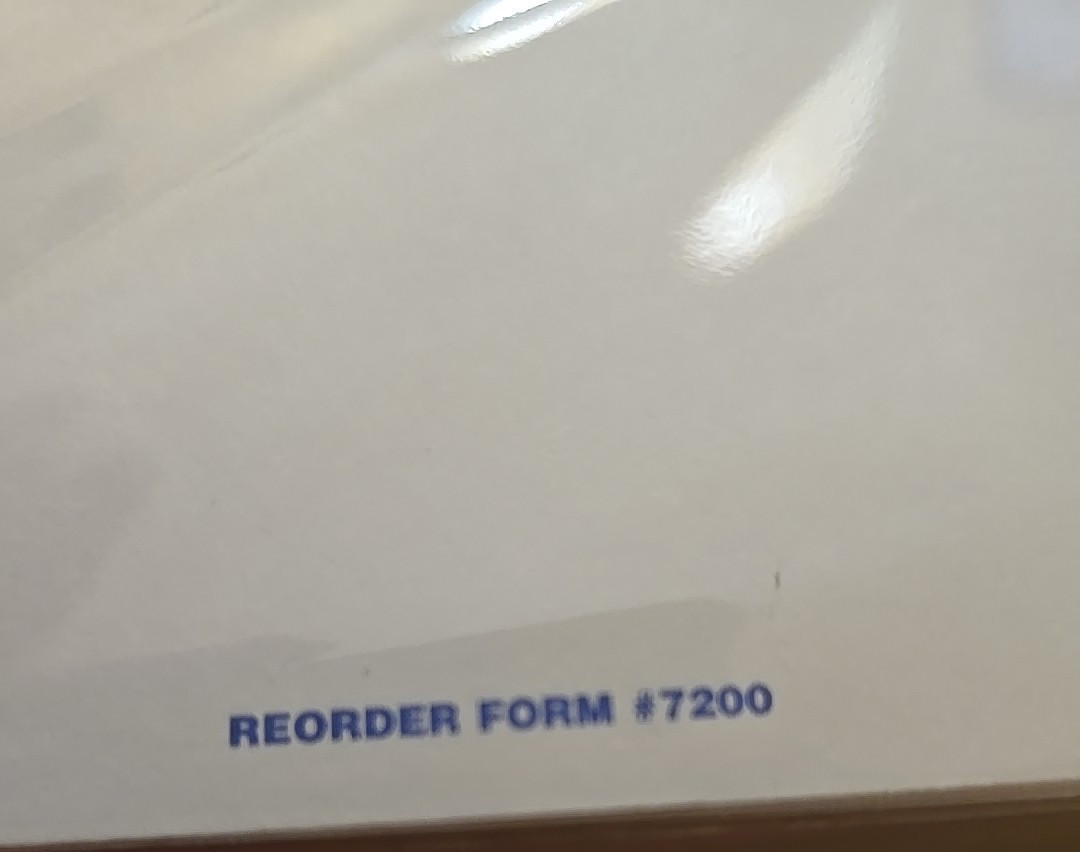 Business Check Voucher Refills Blue Security Pattern Form #7200 Approx. 137