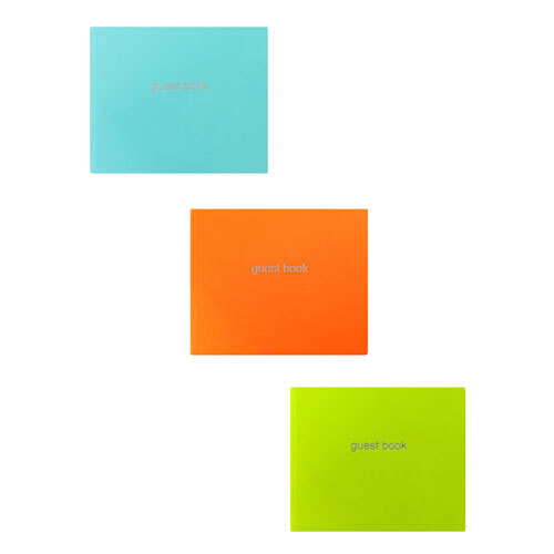 Letts Quality Dazzle Quarto Lined Landscape Guest Book with Stylish Cover