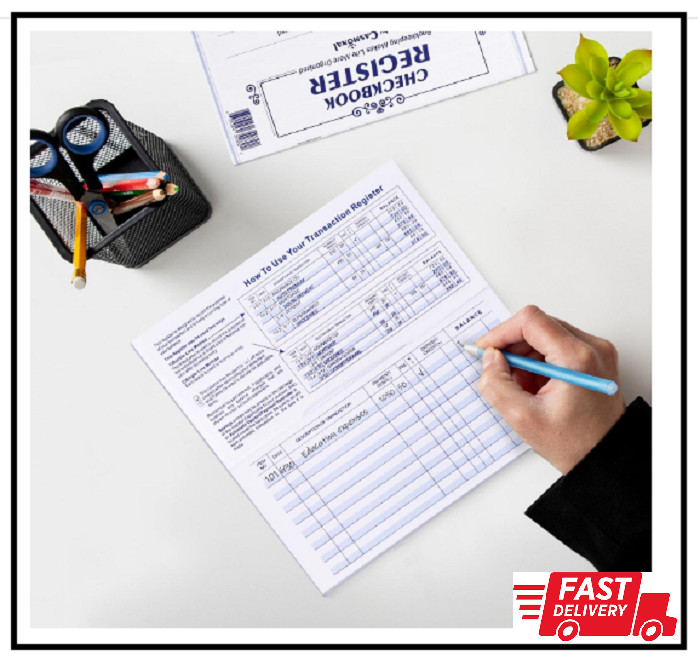 20Pack Checkbook Register, Check Registers for Personal Blank Ledger Transaction