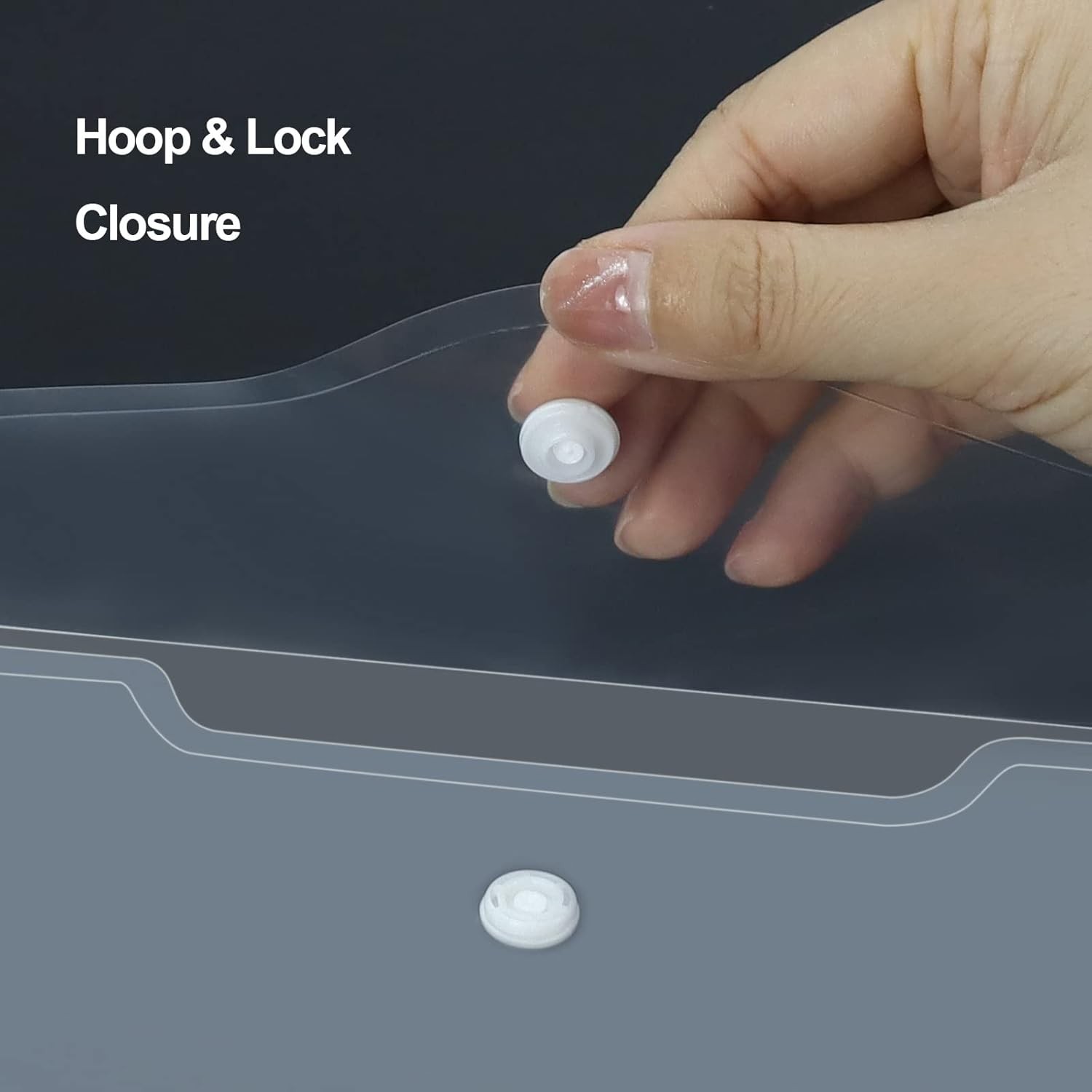 Plastic Envelopes 10 Pack Clear Document 4.13×7.87inch, Transparent