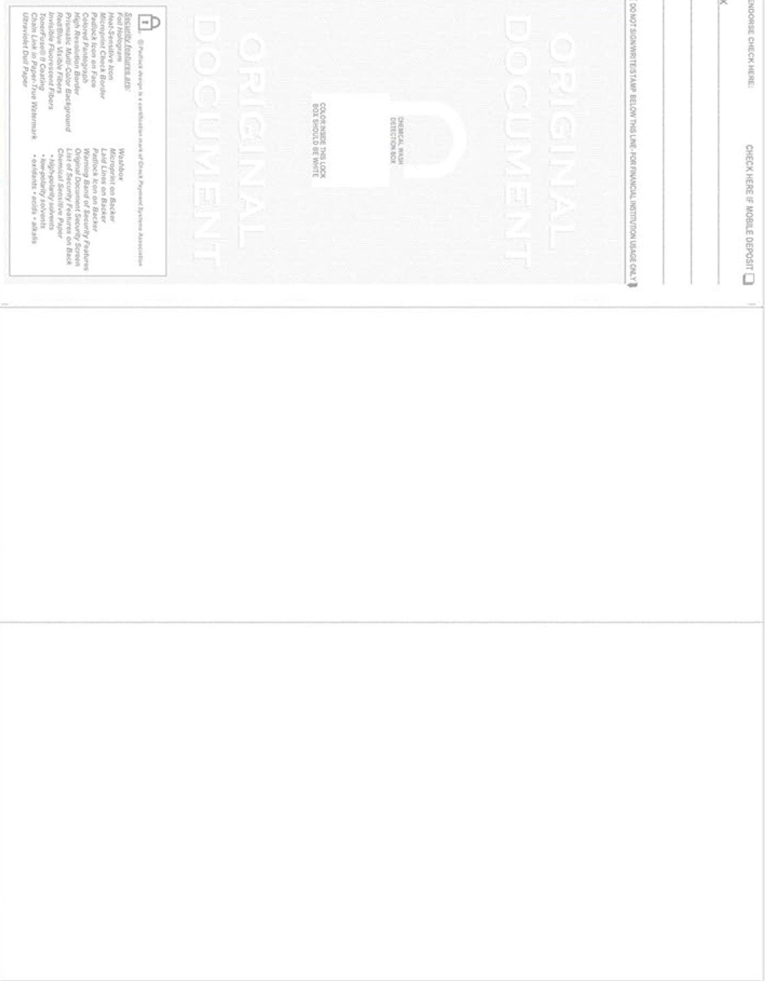 EZ Checks Pre High Sec Check Paper Hologram 500 Sheets Green Yellow Check at Top