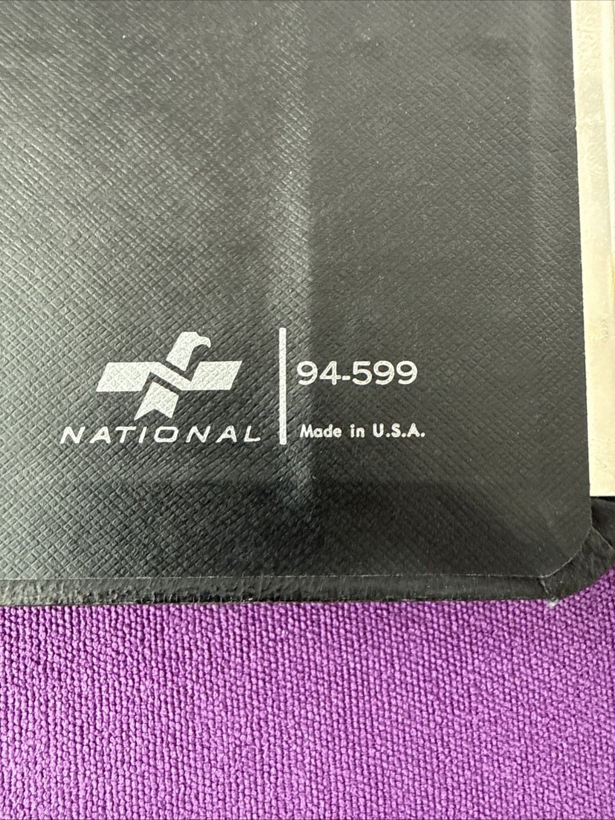 National Brand 2 Post Ledger Book Binder 94-599 Black Notebook USA