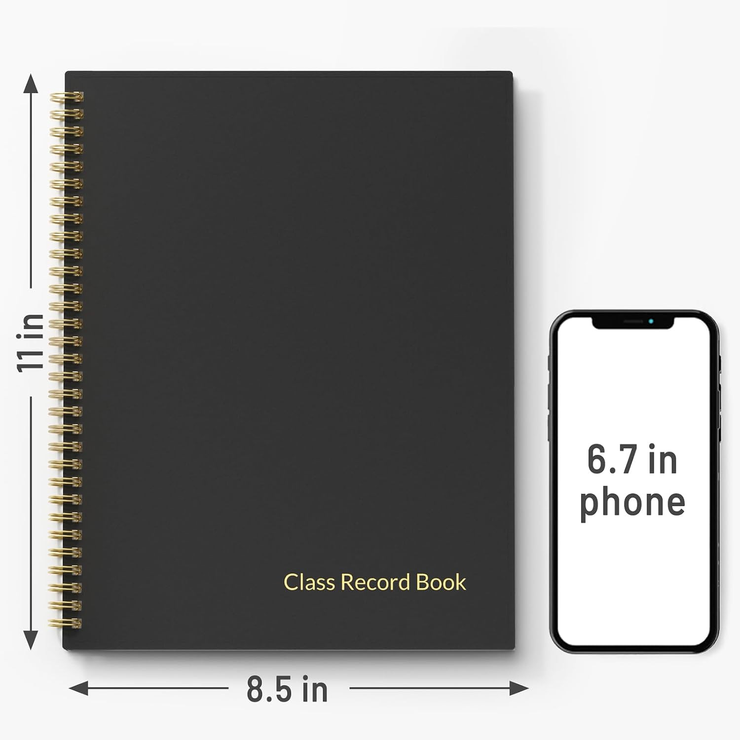 SUNEE Teacher Class Record Book for 9-10 weeks, 36 Names, 8.5×11 Inch, 104 Pages