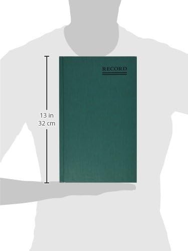 Emerald Series Record Book Canvas Hard Cover Perfect Binding 12.125″ x 7.5″