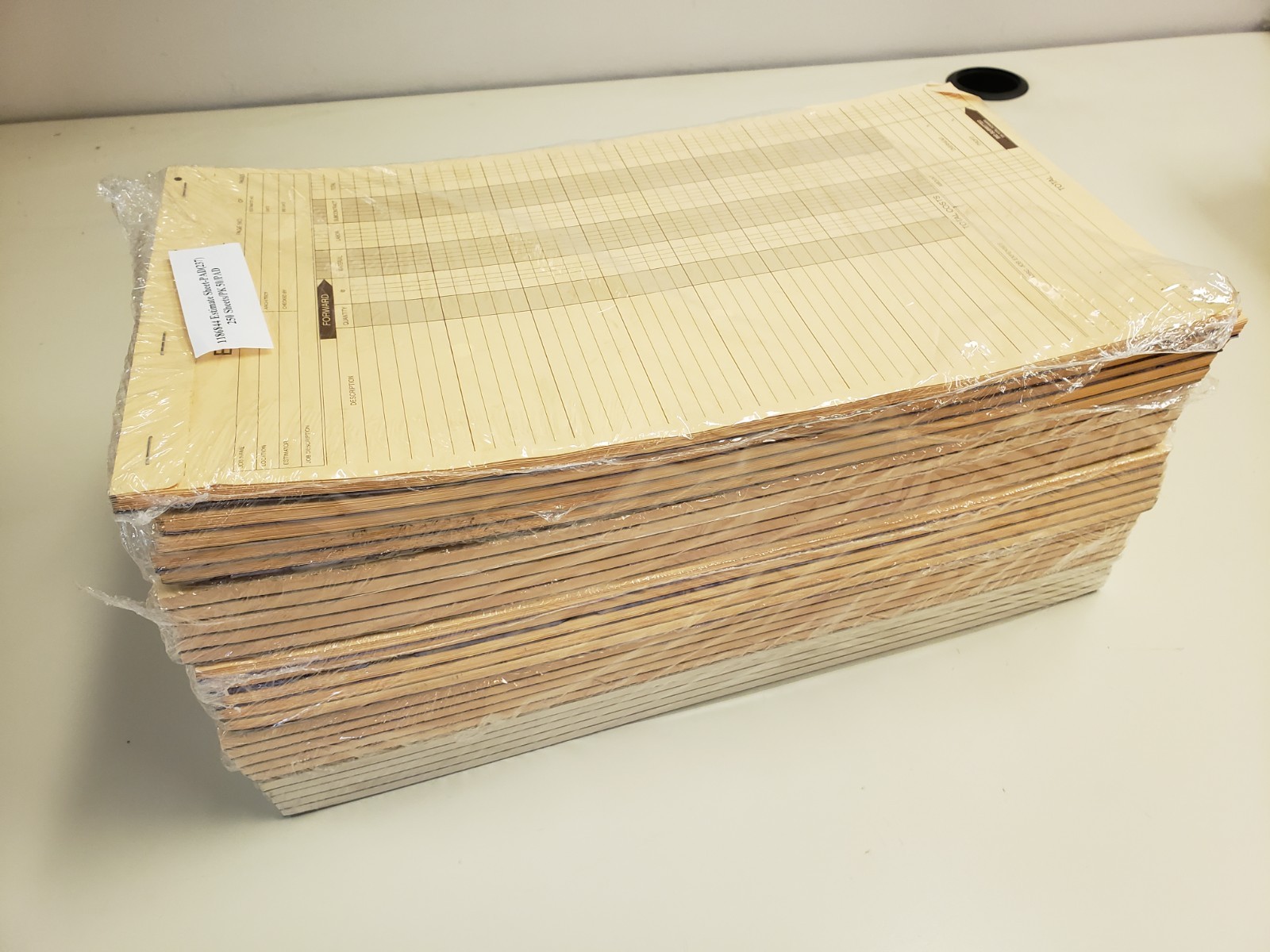 1249 x Estimate Sheets 1186844 pad 237 – 8 1/2″ x 14″
