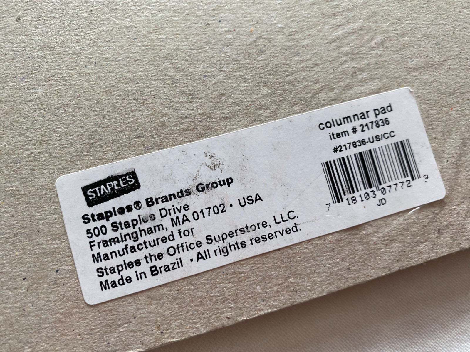 Staples Columnar Pad 3 Column 50 Sheets 2-Pack Green Paper Model 217836
